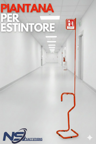 Piantana porta estintore - estintore, kg12