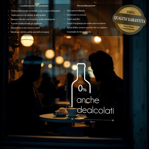 Adesivo per vetrine - per, no